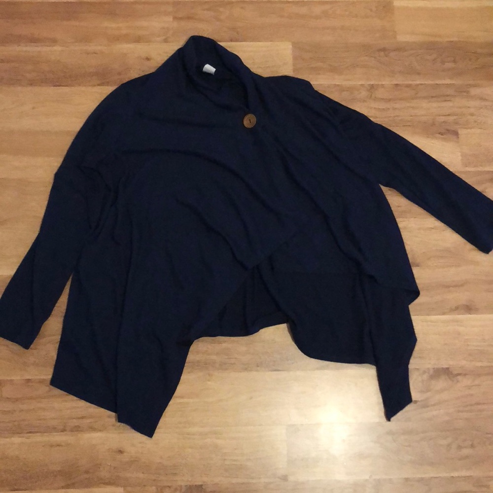 Navy blue poncho